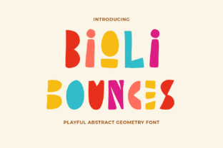 Bioli Bounces Font for Handmade Creations