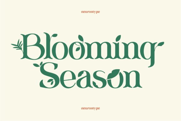 Blooming Season Font for Spring Editorial Projects