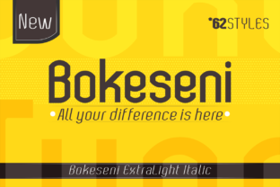 Bokeseni ExtraLight Italic for Clearer Campaign Designs