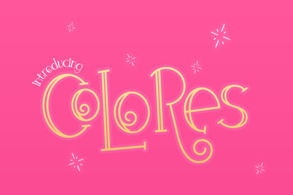Colores Display Font for Handmade Creations