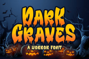 Dark Graves: A Spooky Display Font for Editorial Projects