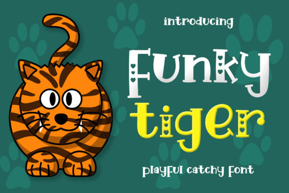 Funky Tiger Font for Handmade Creations