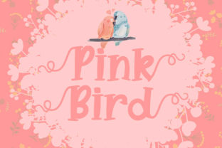 Pink Bird Font for Eye-Catching Campaigns