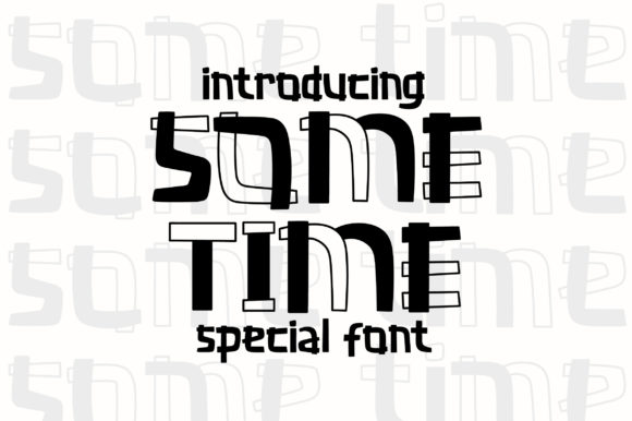 Some Time: A Playful Display Font for Web Design